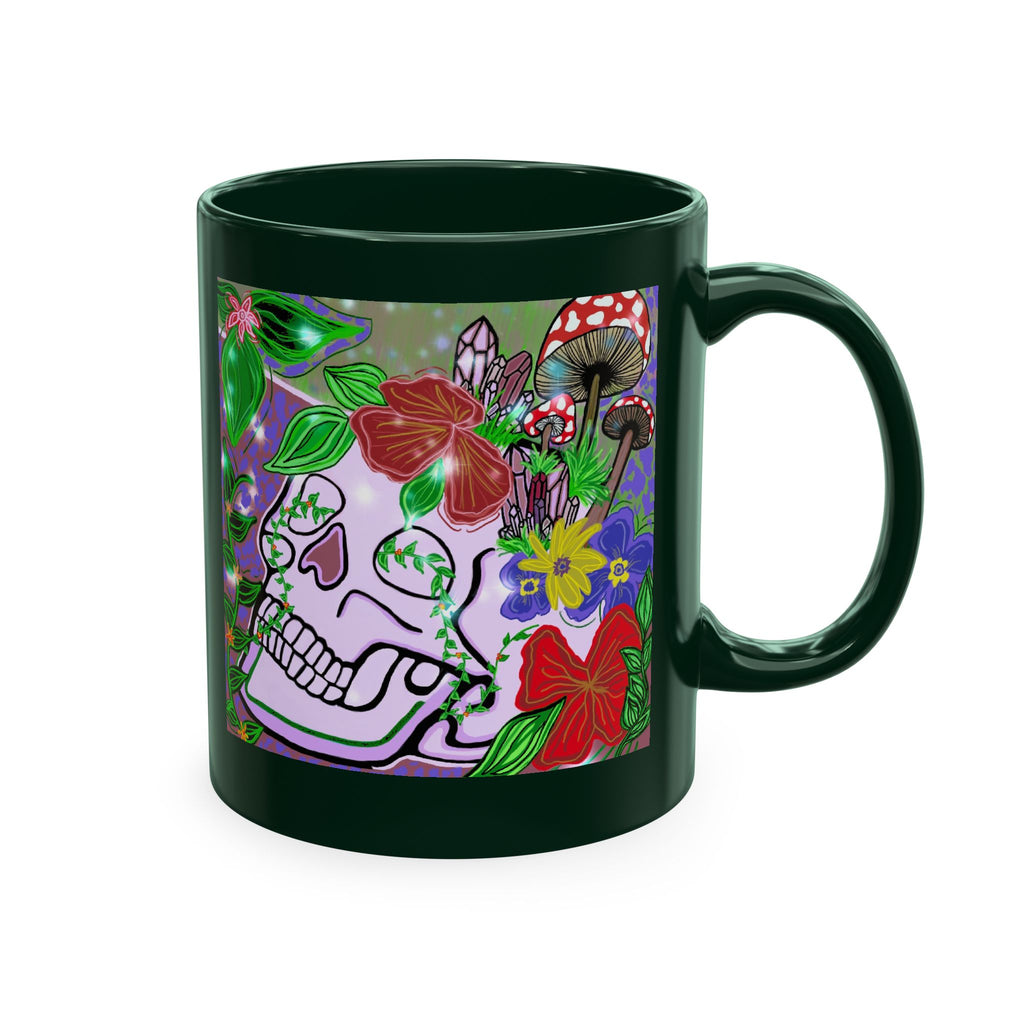 — Colorful Floral Day of the Dead Coffee Cup