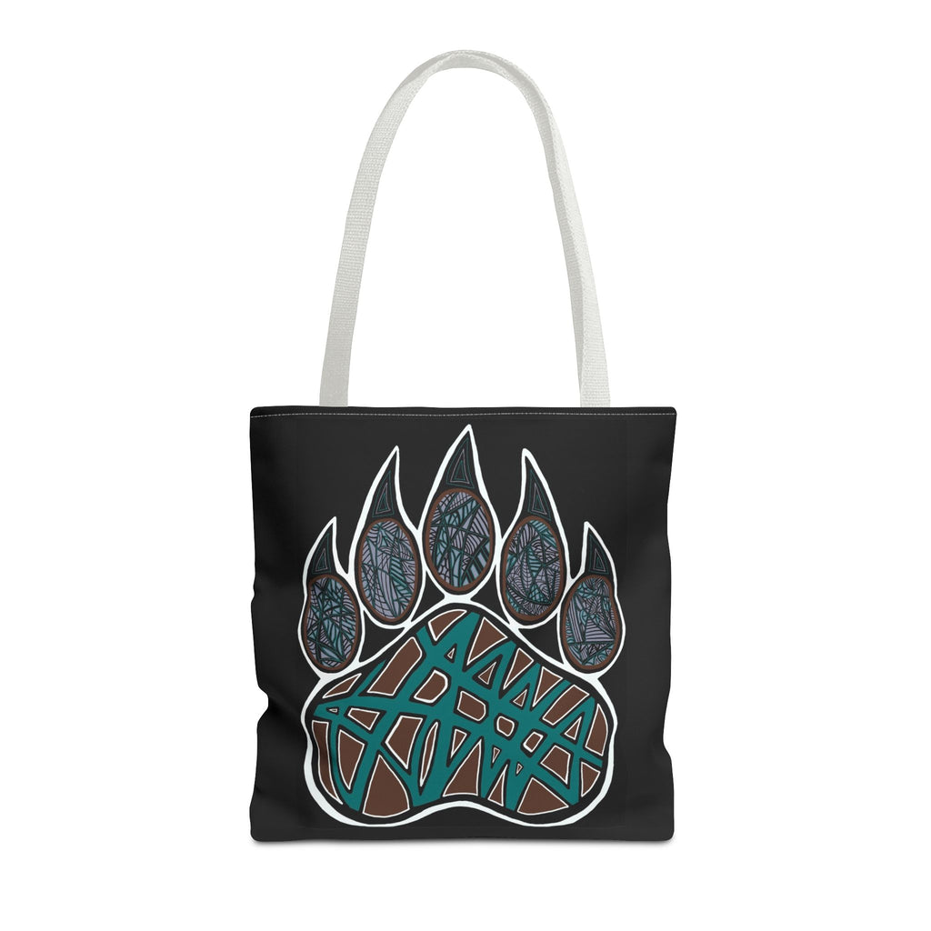 Bear Paw Abstract Art Tote Bag