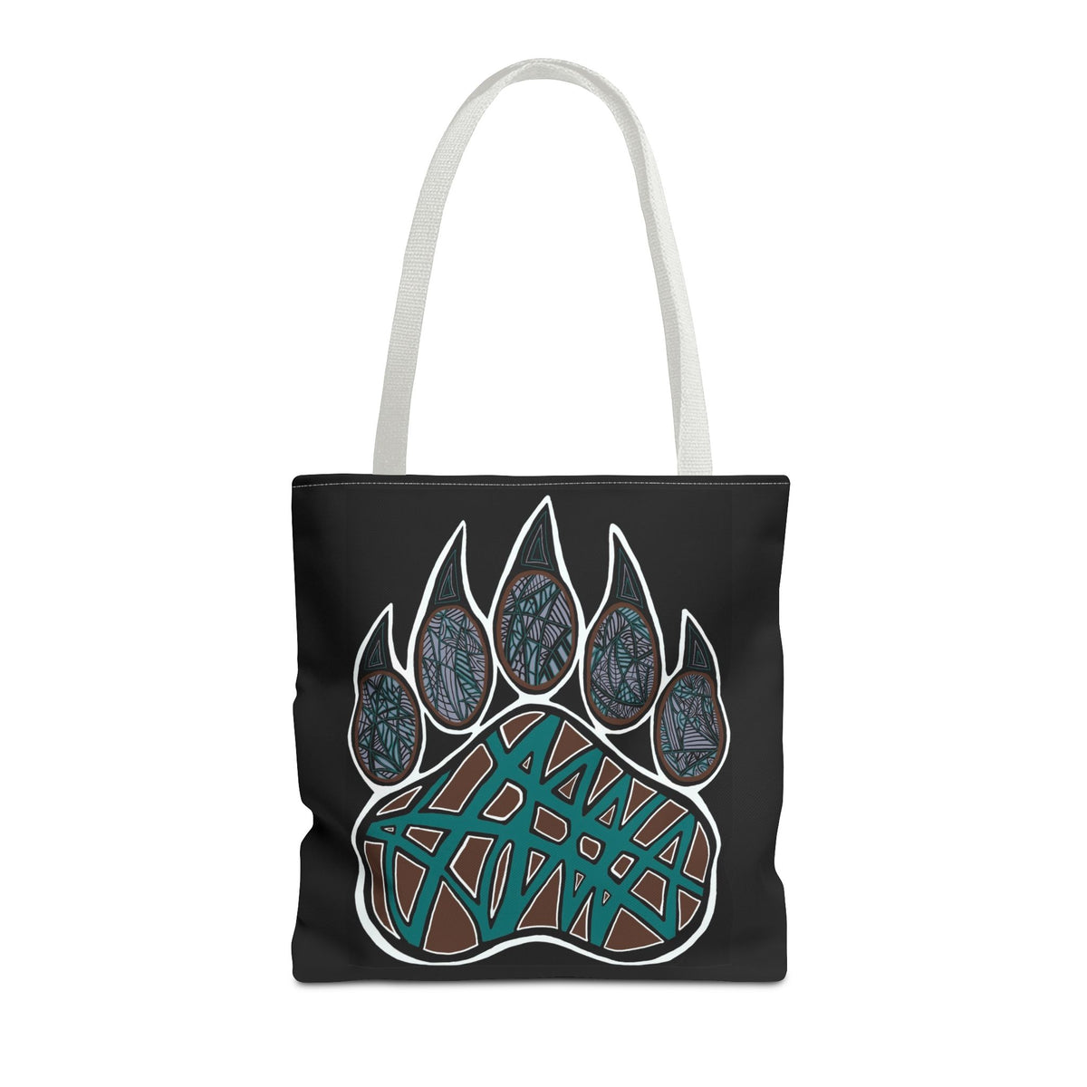 Bear Paw Abstract Art Tote Bag