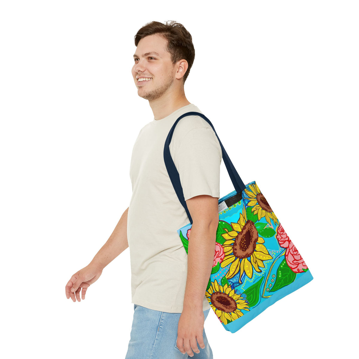 Sunflower & Rose Tote Bag