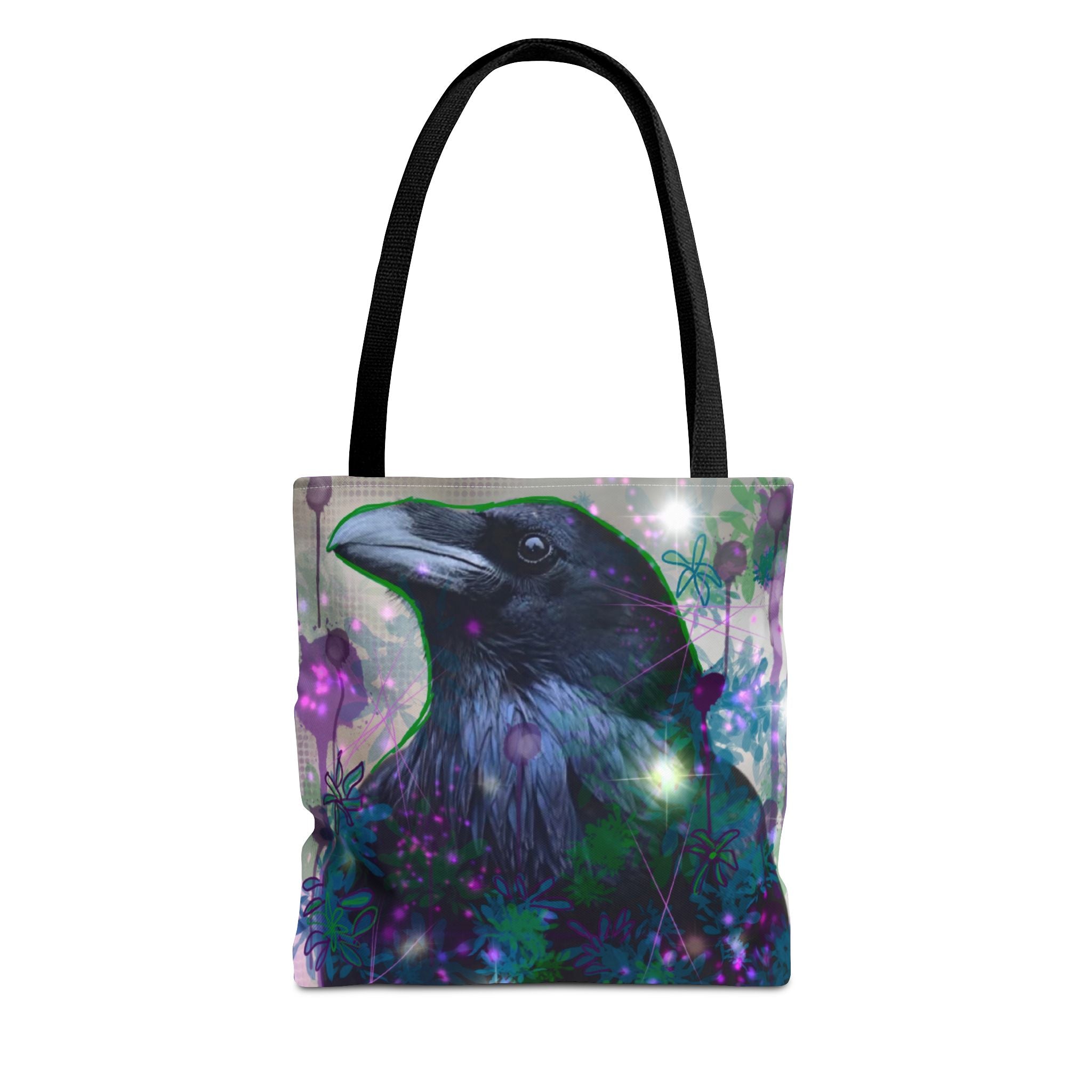 Mystical Raven Tote Bag - Eco-Friendly Design for Nature Lovers
