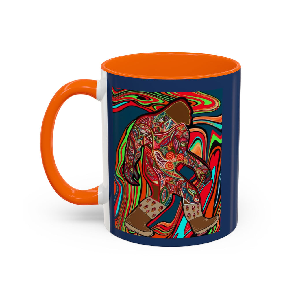 Bigfoot Wearing Mushroom Boots Coffee Mug