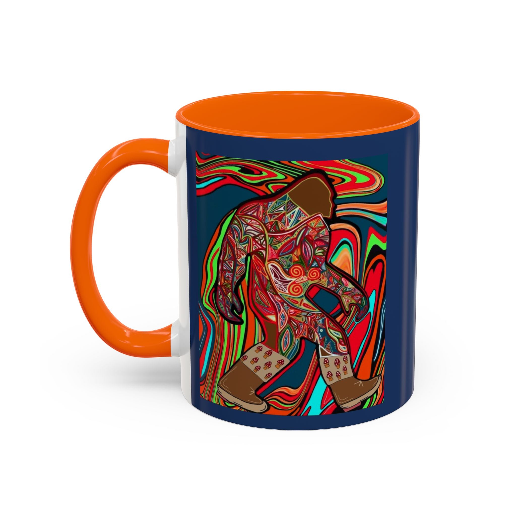 Bigfoot Wearing Mushroom Boots Coffee Mug