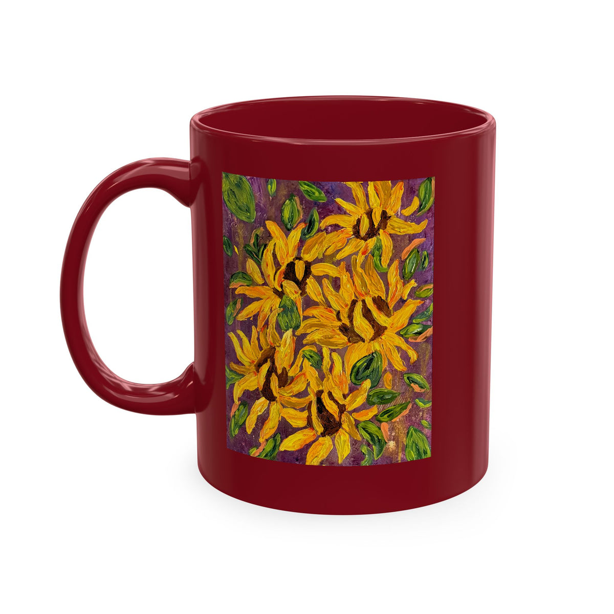 Sunflower Art Ceramic Mug
