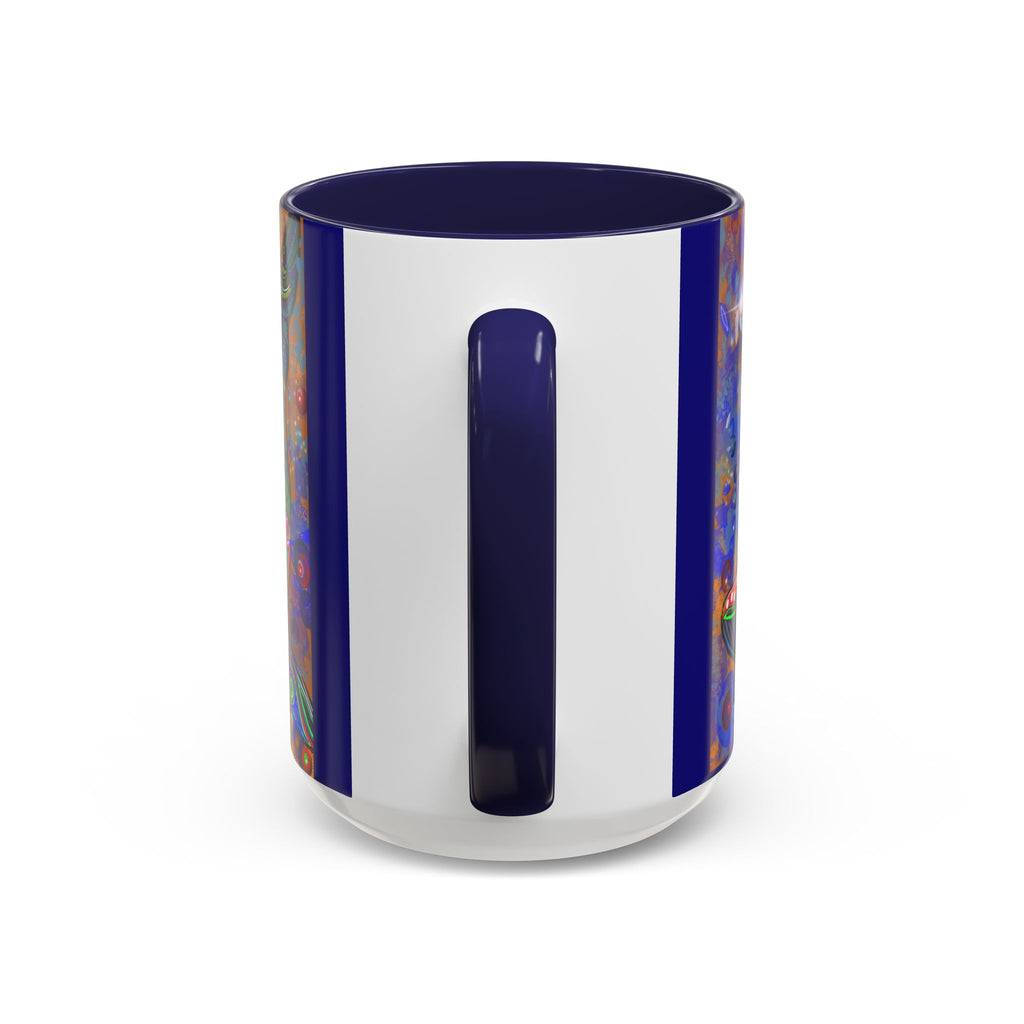 Colorful Whale Accent Coffee Mug