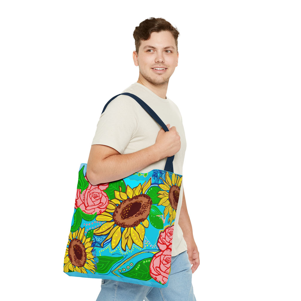 Sunflower & Rose Tote Bag