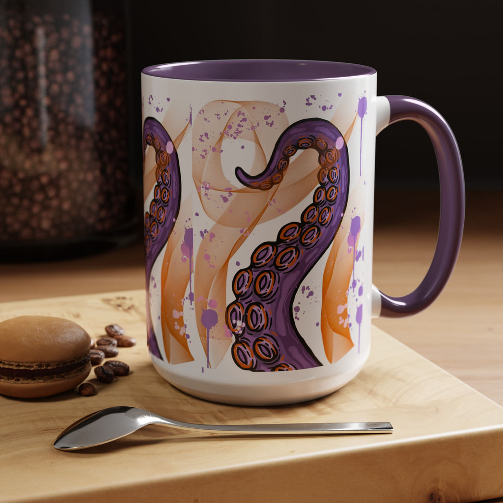 Octopus Tentacle Accent Coffee Mug