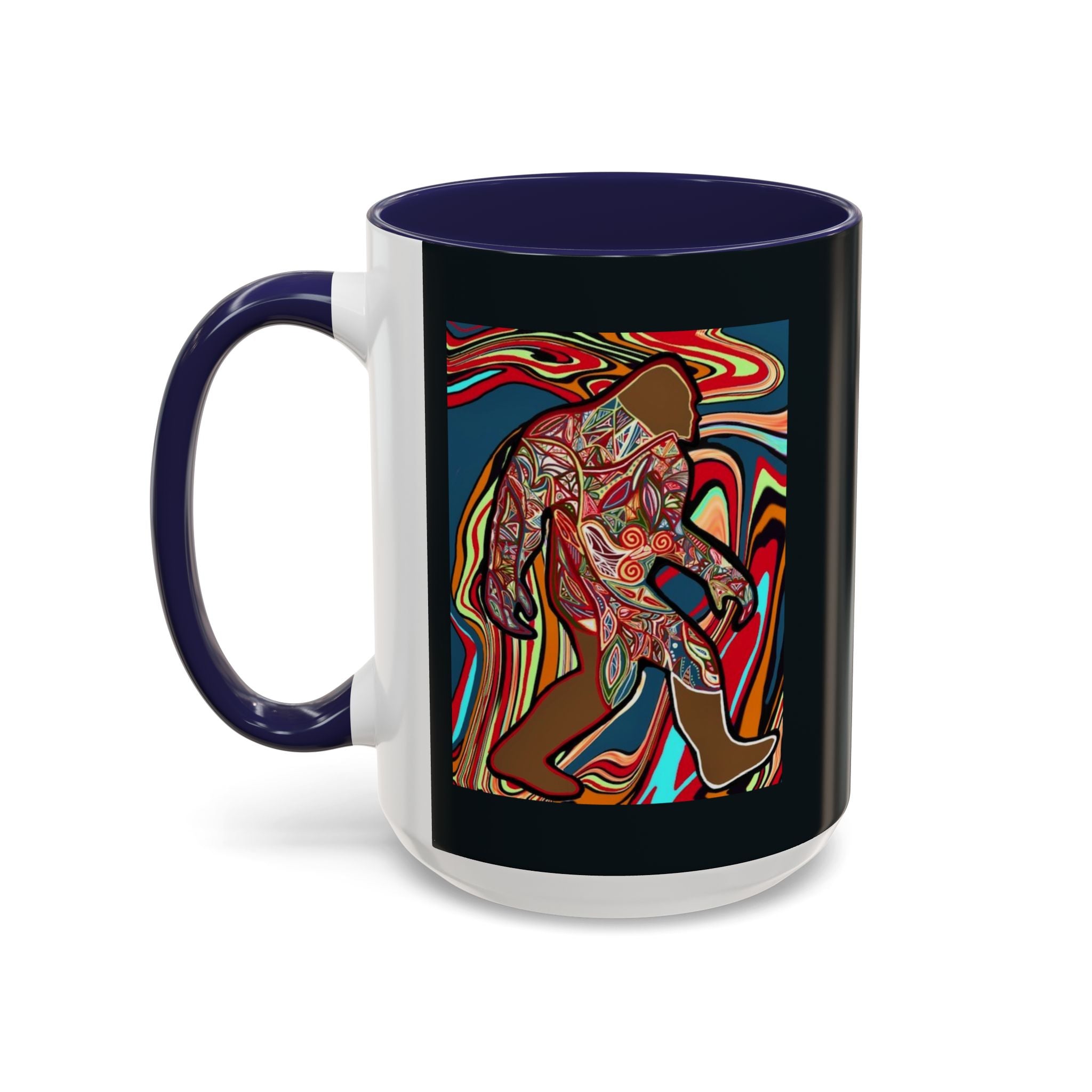 Colorful Bigfoot Accent Coffee Mug