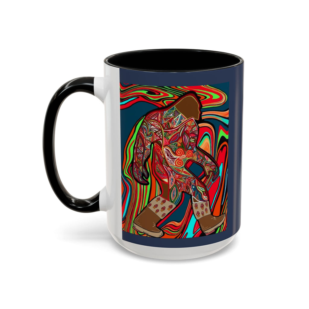 Bigfoot Wearing Mushroom Boots Coffee Mug