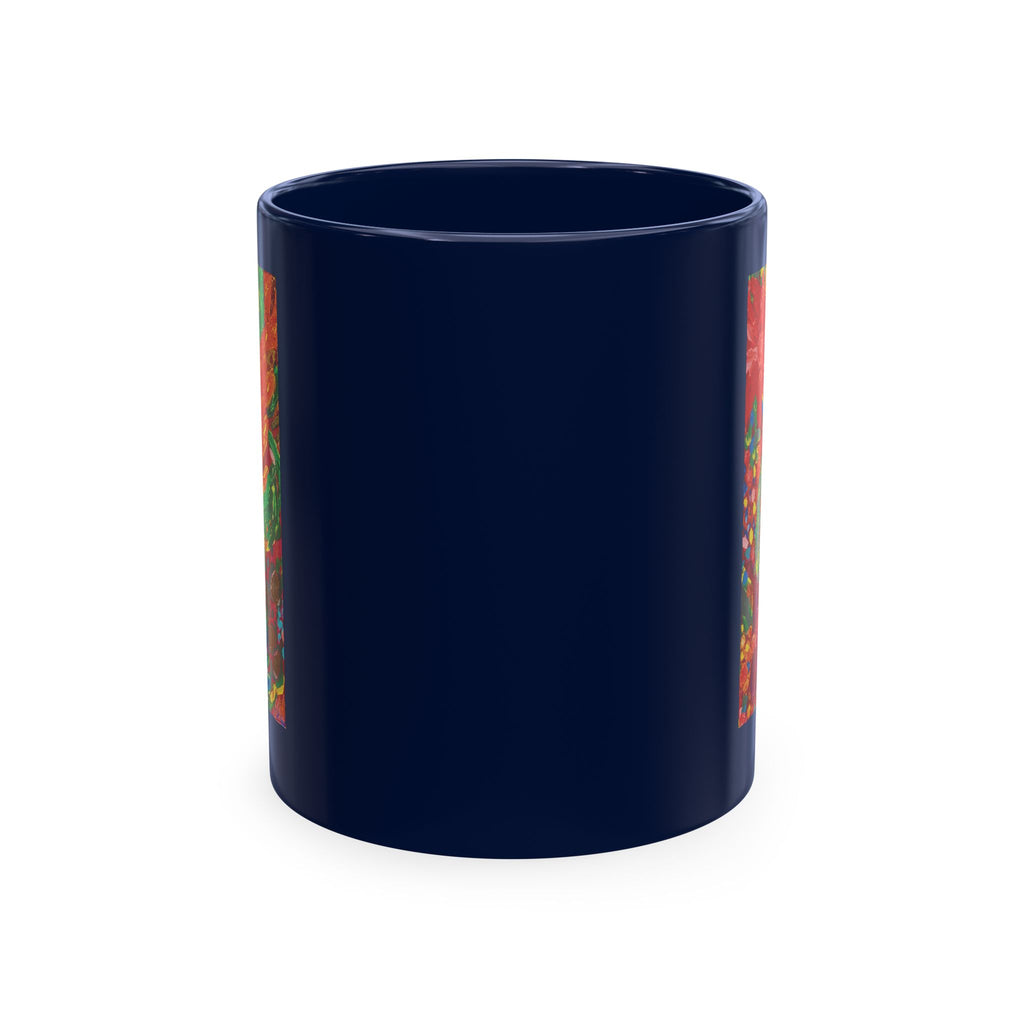 Floral Fiesta Ceramic Mug — Colorful Garden Art Coffee Cup