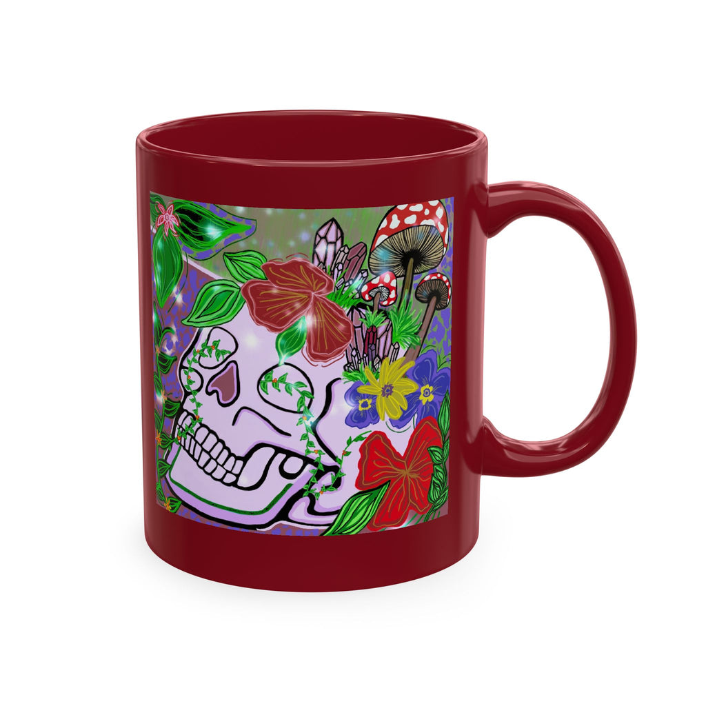 — Colorful Floral Day of the Dead Coffee Cup
