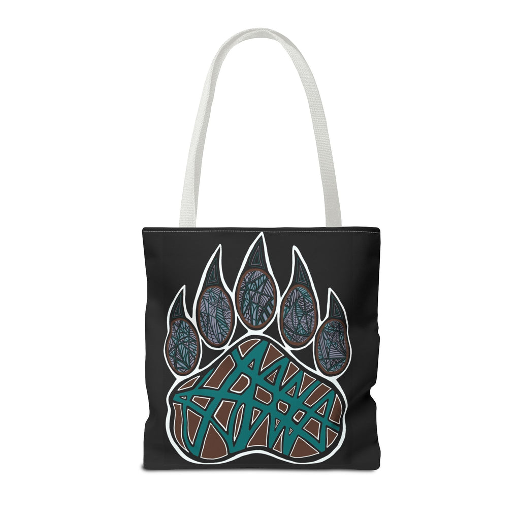 Bear Paw Abstract Art Tote Bag