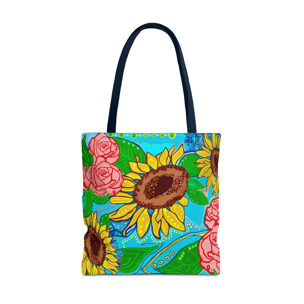 Sunflower & Rose Tote Bag