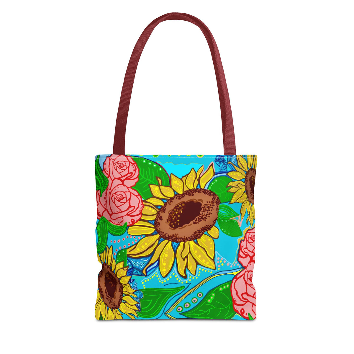 Sunflower & Rose Tote Bag