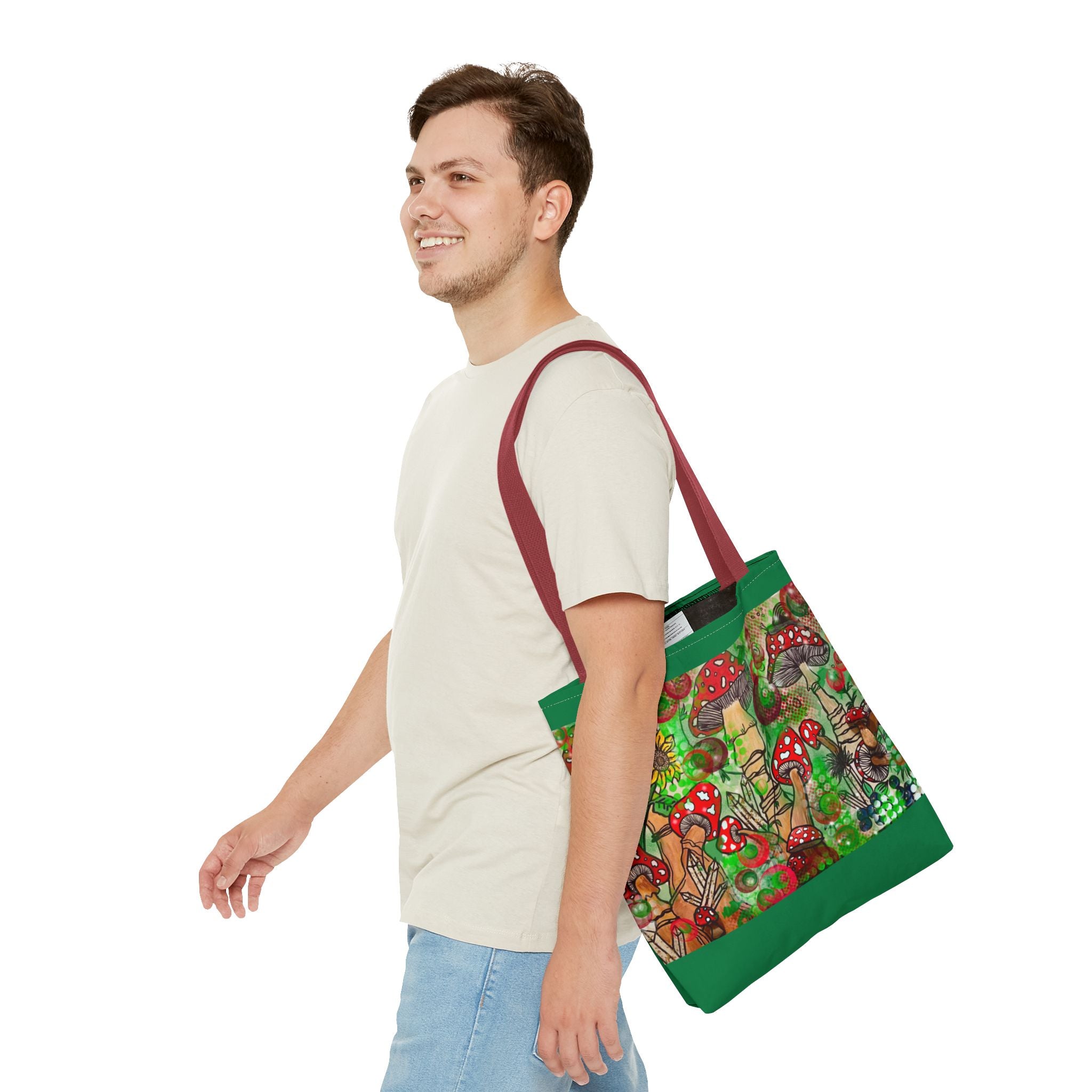 Vibrant Mushroom Tote Bag