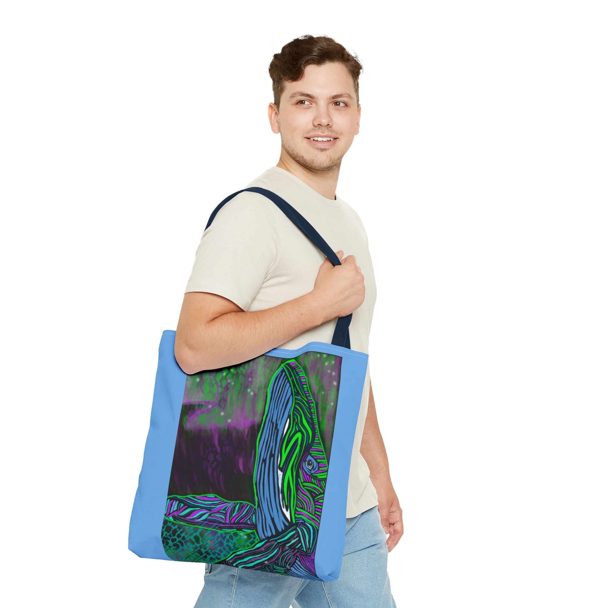 Colorful Whale Tote