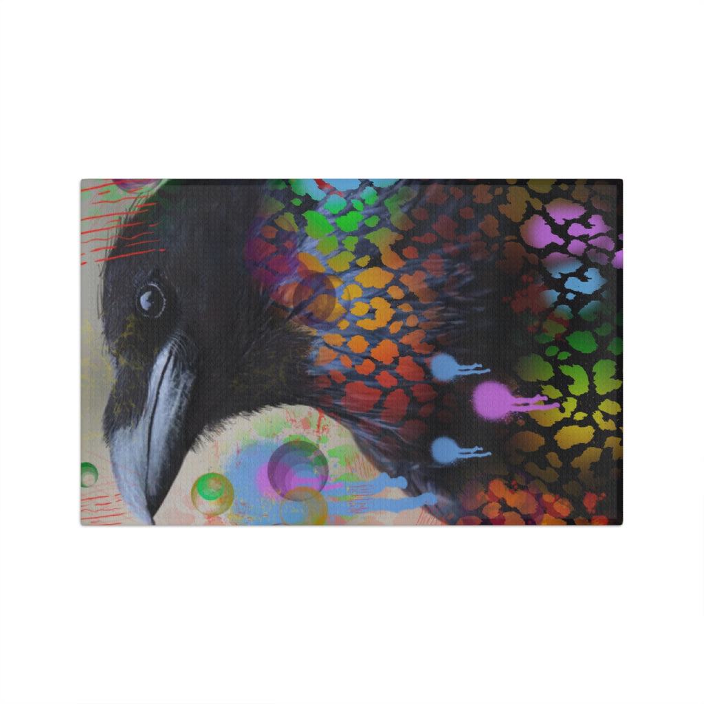 Colorful Raven Microfiber Tea Towel