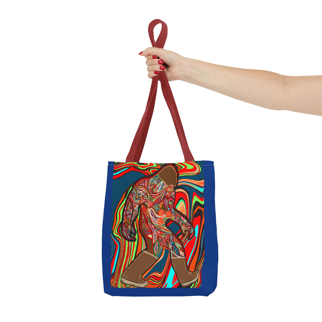 Colorful Bigfoot Tote Bag - Unique Art for Nature Lovers