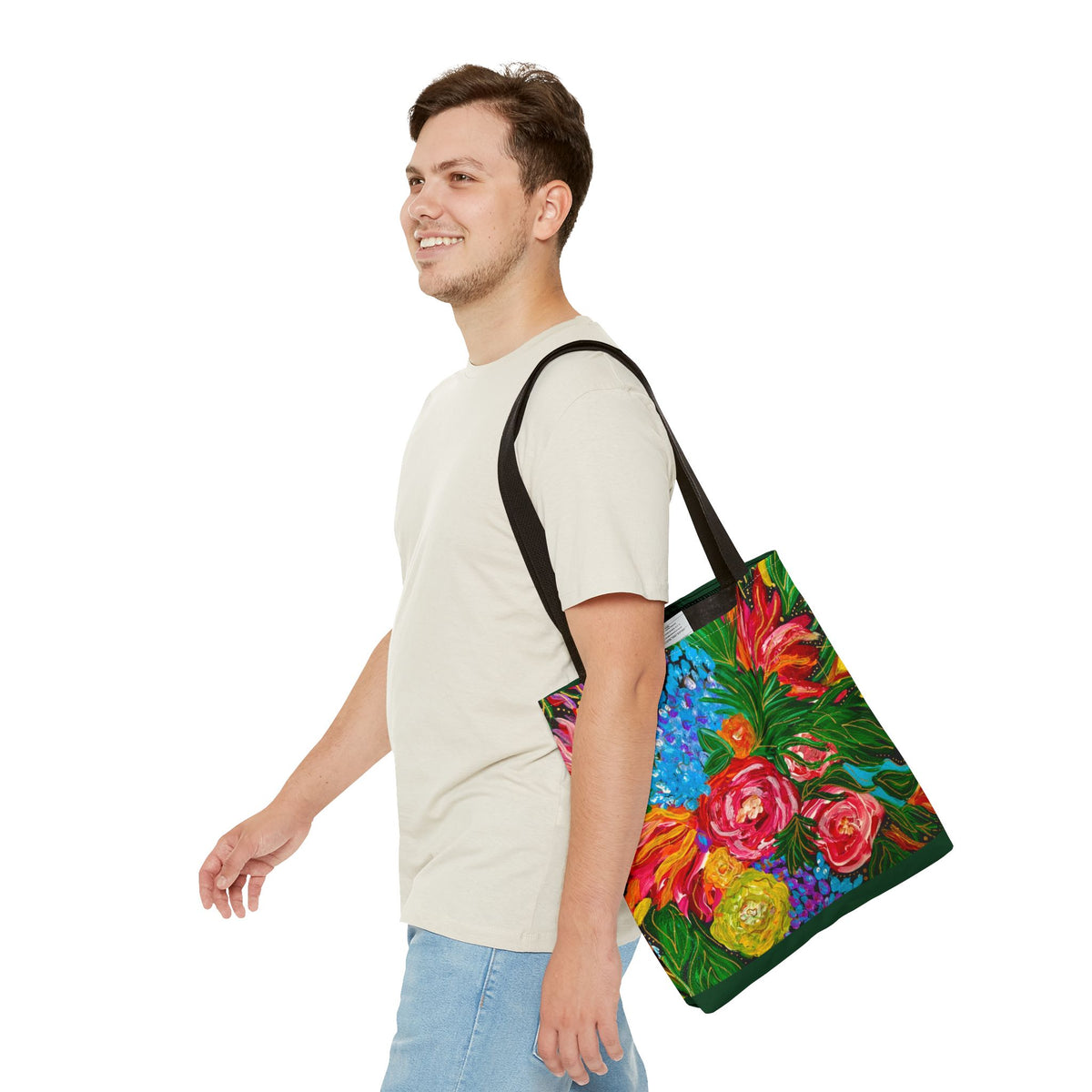 Vibrant Floral Tote Bag