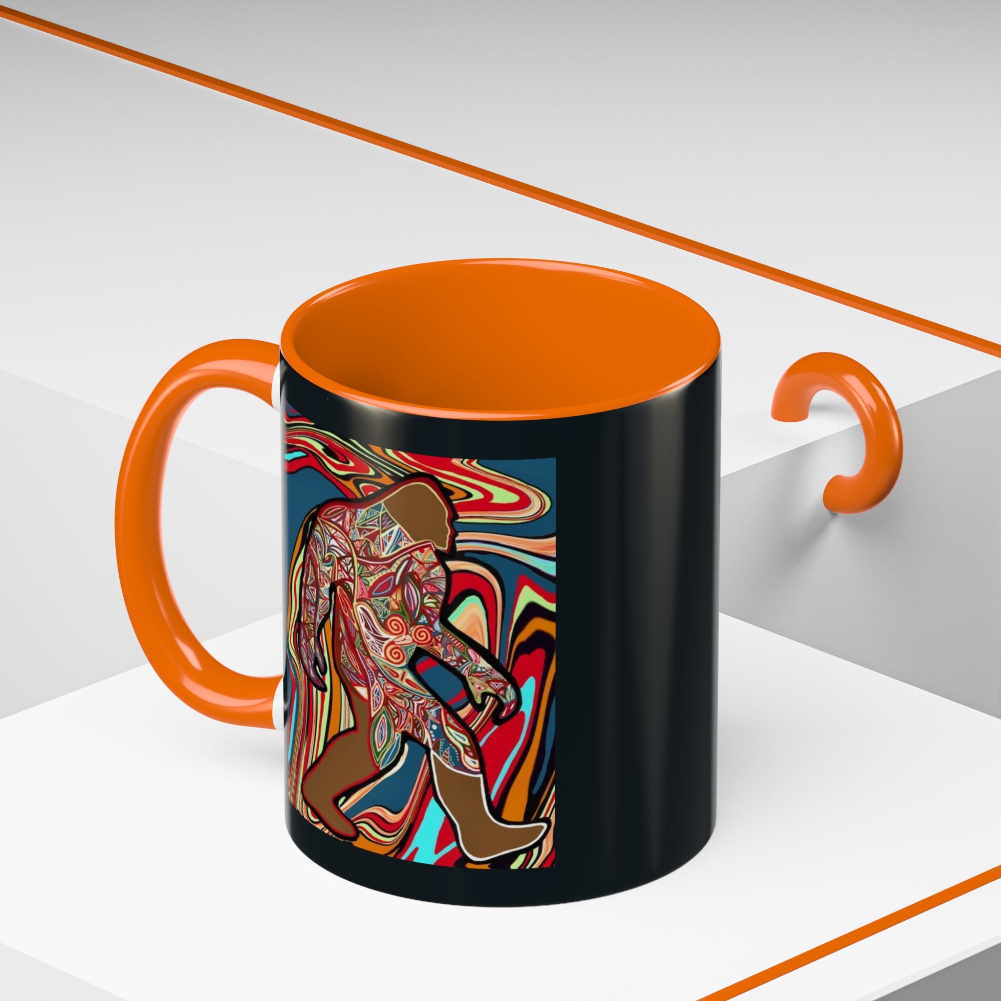Colorful Bigfoot Accent Coffee Mug