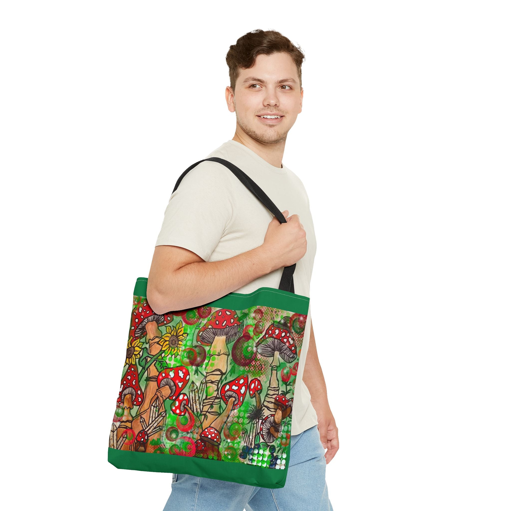 Vibrant Mushroom Tote Bag