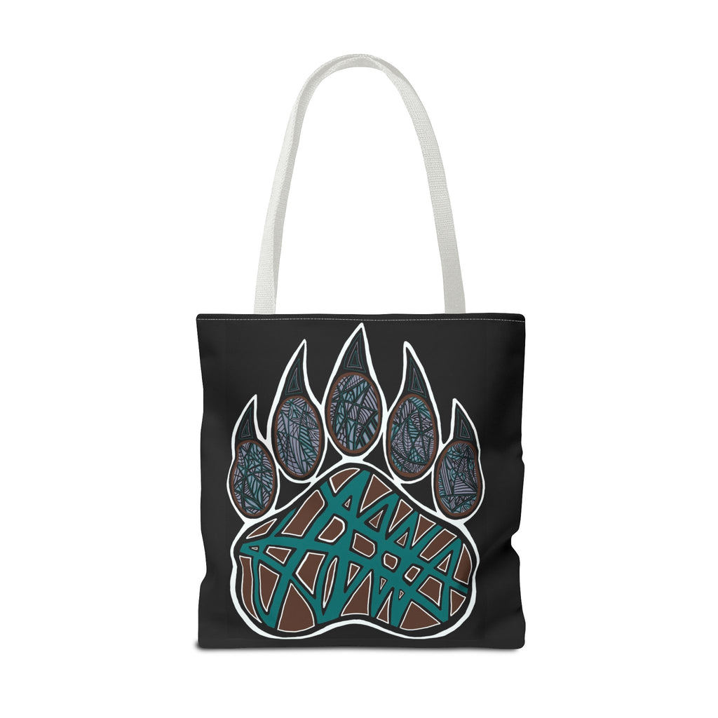 Bear Paw Abstract Art Tote Bag