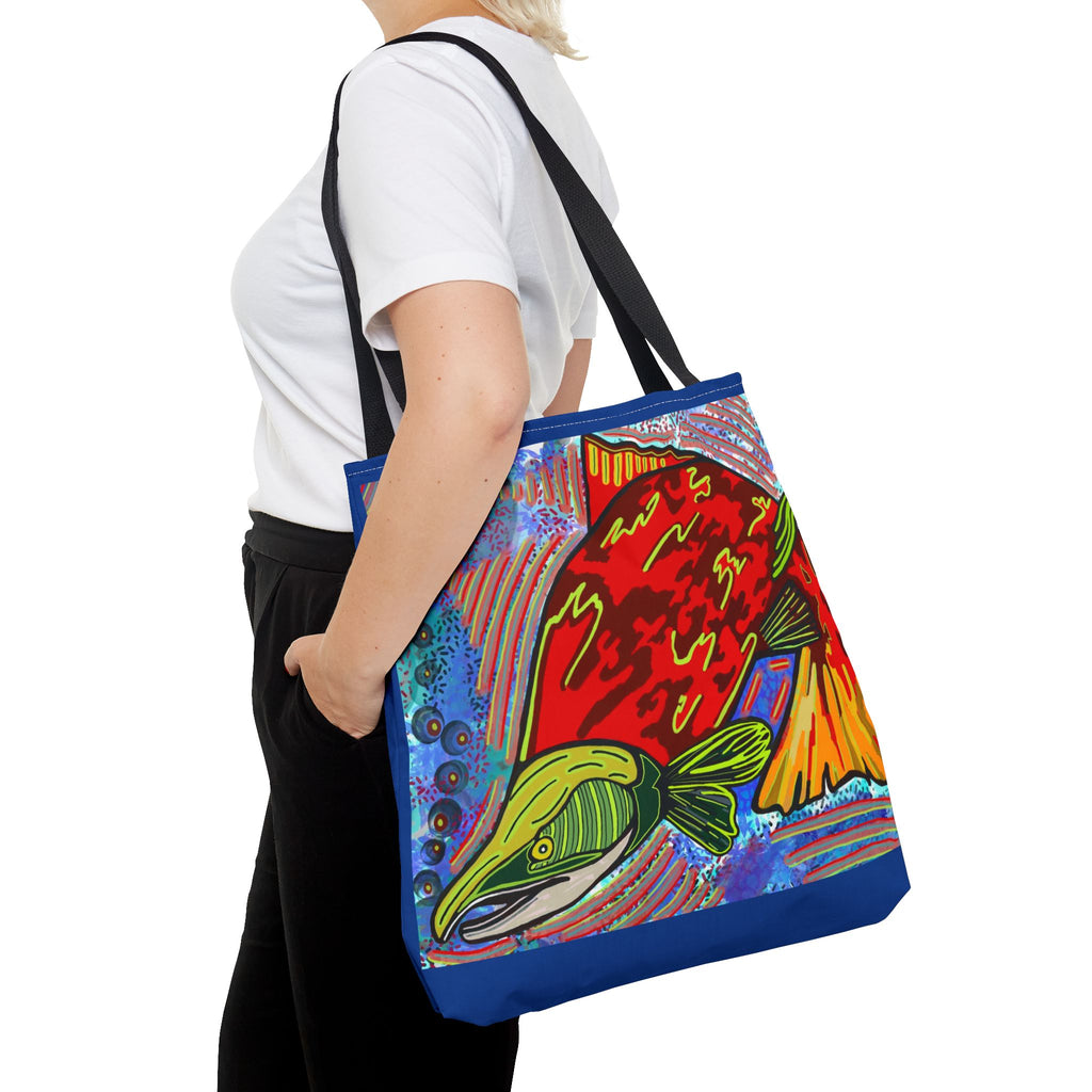 Colorful Fish Tote Bag - Vibrant Design for Beach Days & Eco-Friendly Shopping