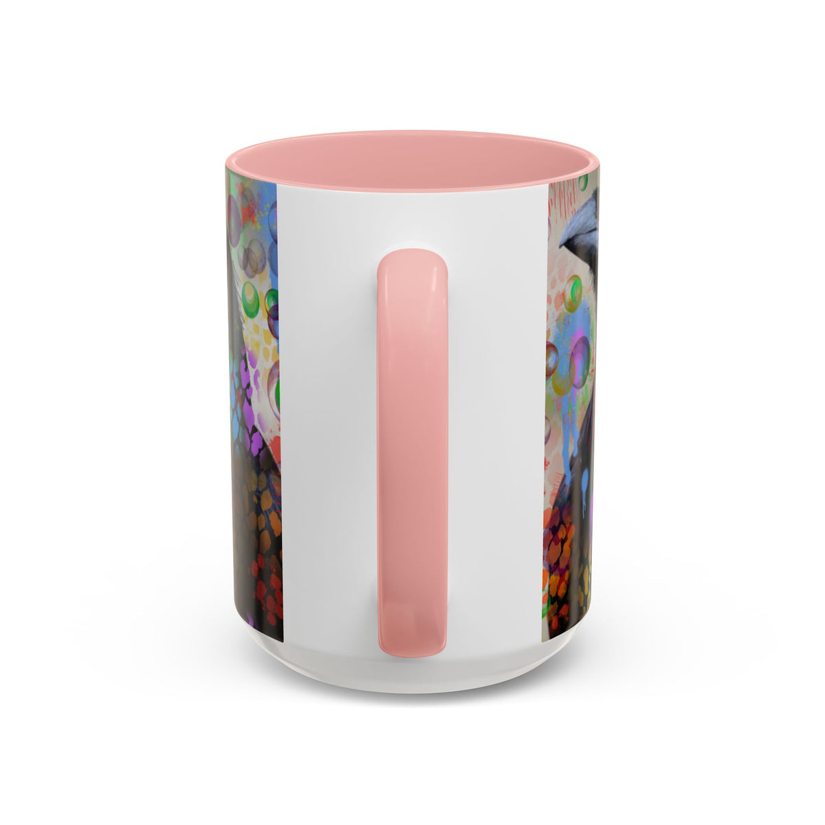 Crow Art Coffee Mug — Colorful Raven Accent Mug (11/15oz)