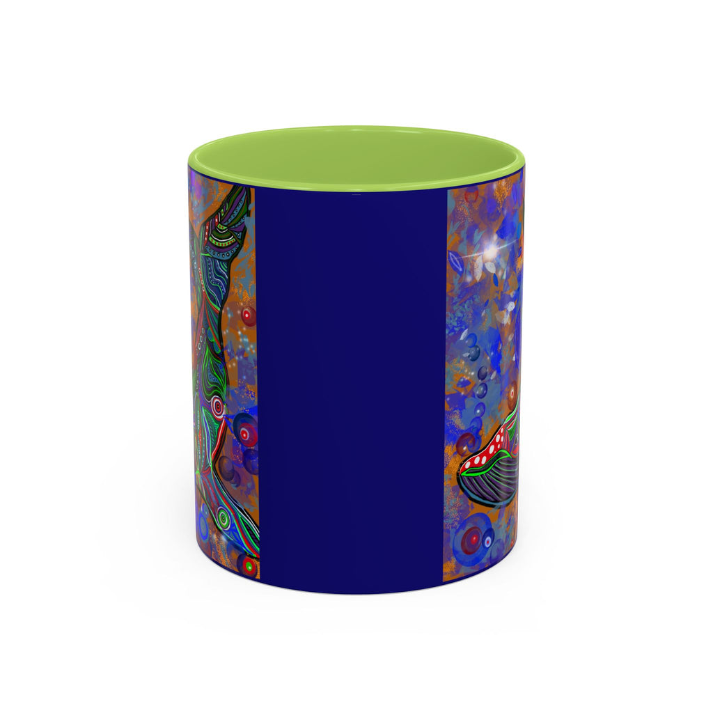 Colorful Whale Accent Coffee Mug