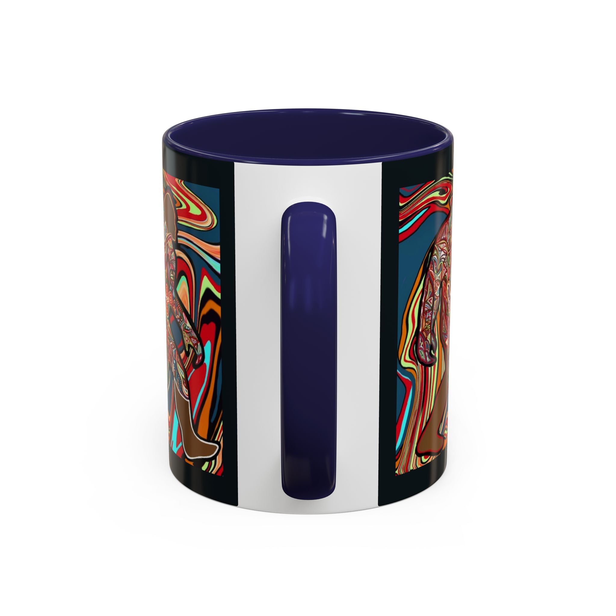 Colorful Bigfoot Accent Coffee Mug