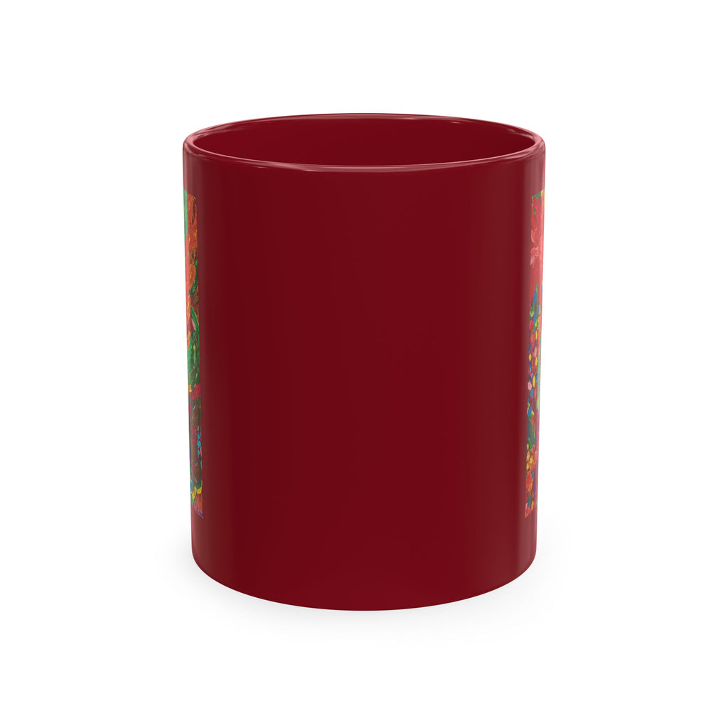 Floral Fiesta Ceramic Mug — Colorful Garden Art Coffee Cup