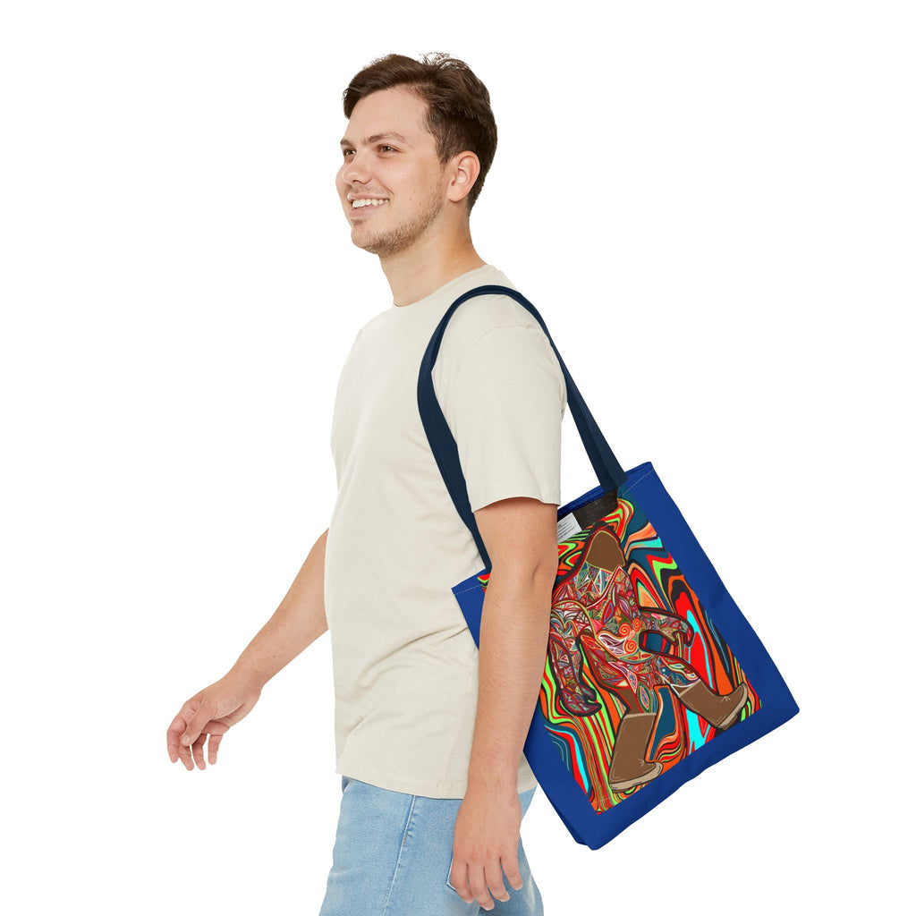 Colorful Bigfoot Tote Bag - Unique Art for Nature Lovers