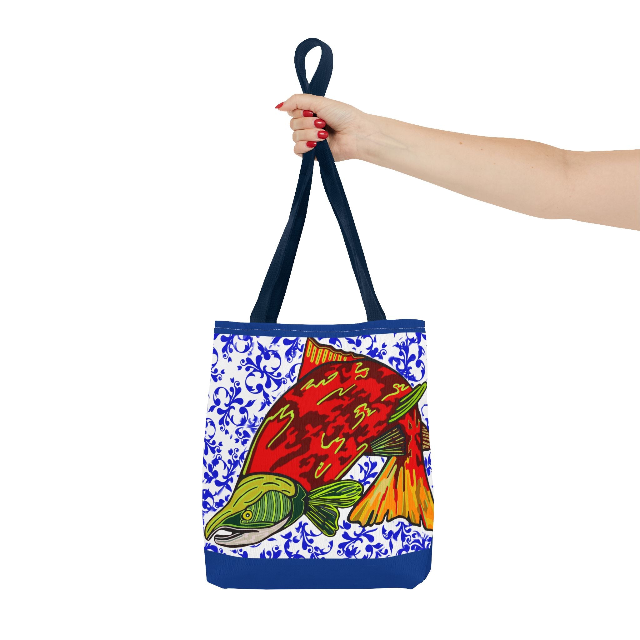 Vibrant Fish Design Tote Bag - Stylish & Functional Carryall