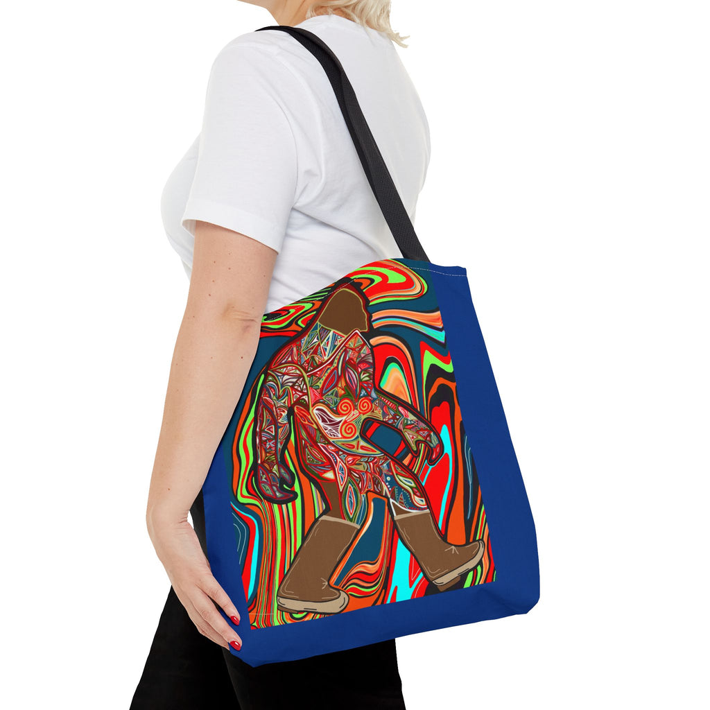 Colorful Bigfoot Tote Bag - Unique Art for Nature Lovers
