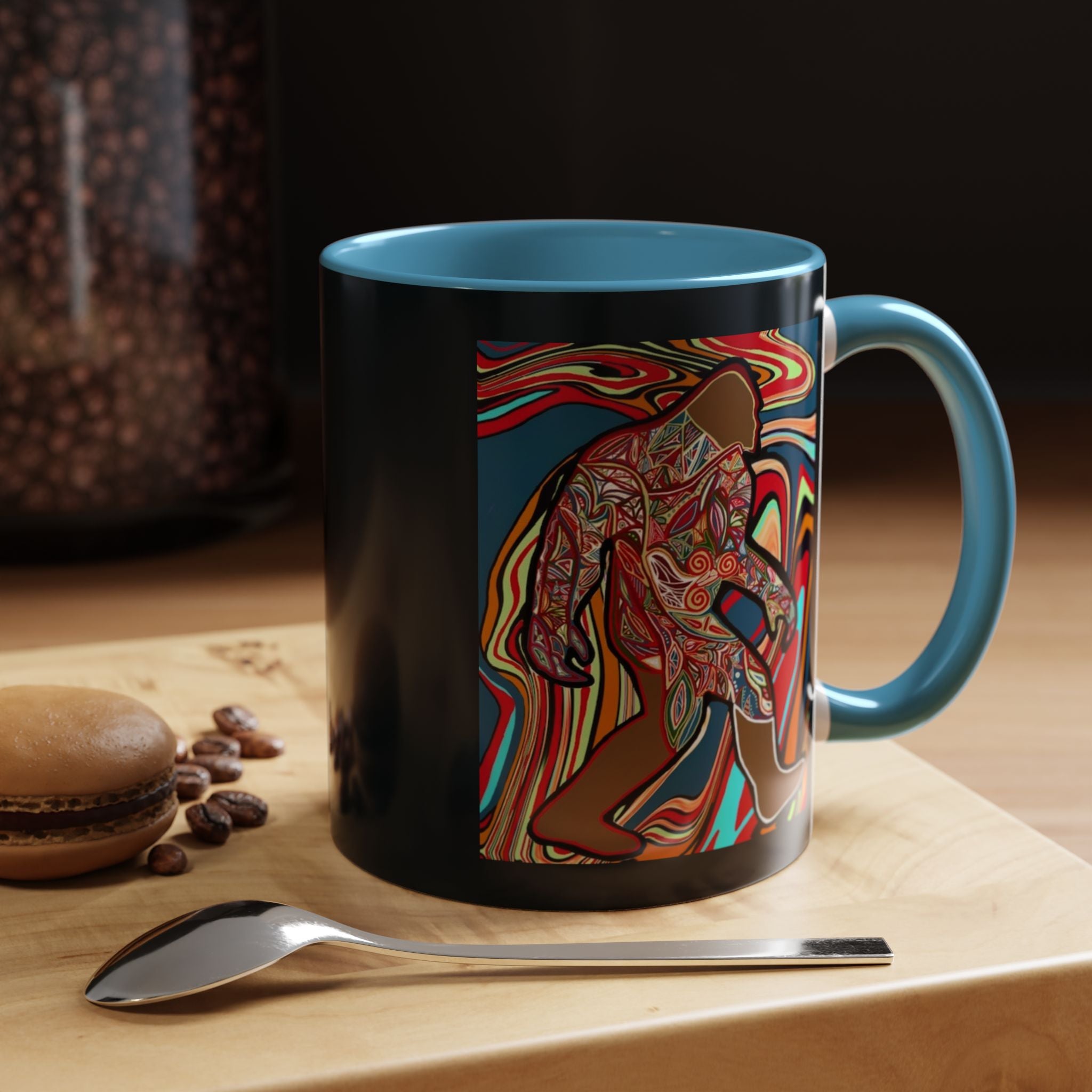 Colorful Bigfoot Accent Coffee Mug