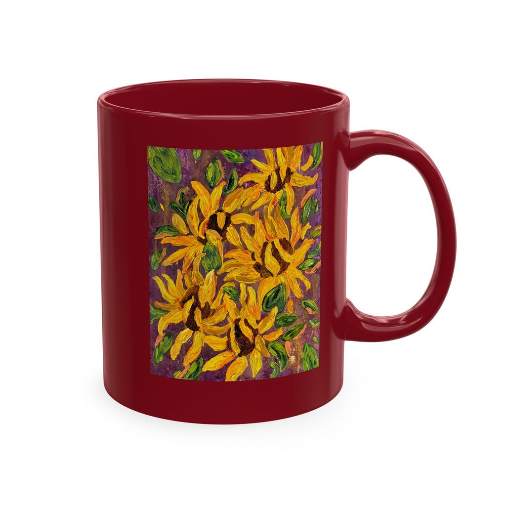 Sunflower Art Ceramic Mug