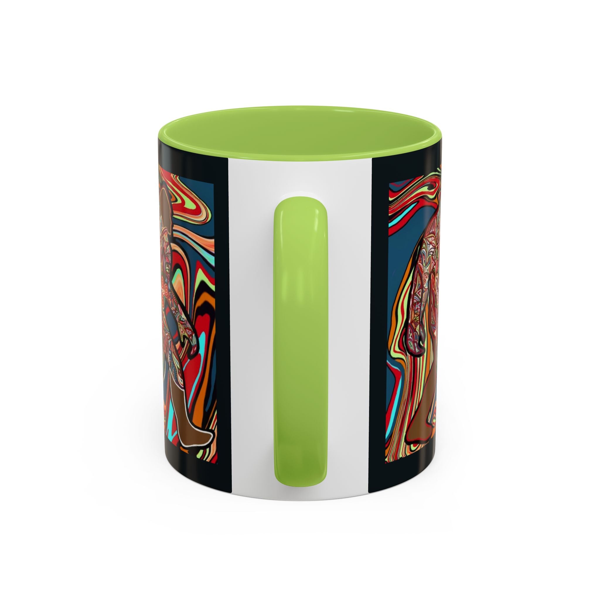 Colorful Bigfoot Accent Coffee Mug