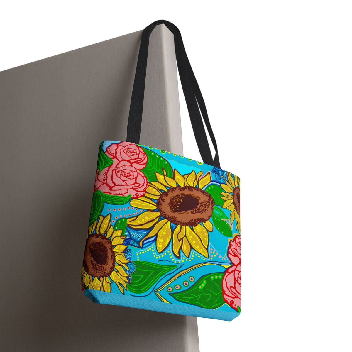 Sunflower & Rose Tote Bag