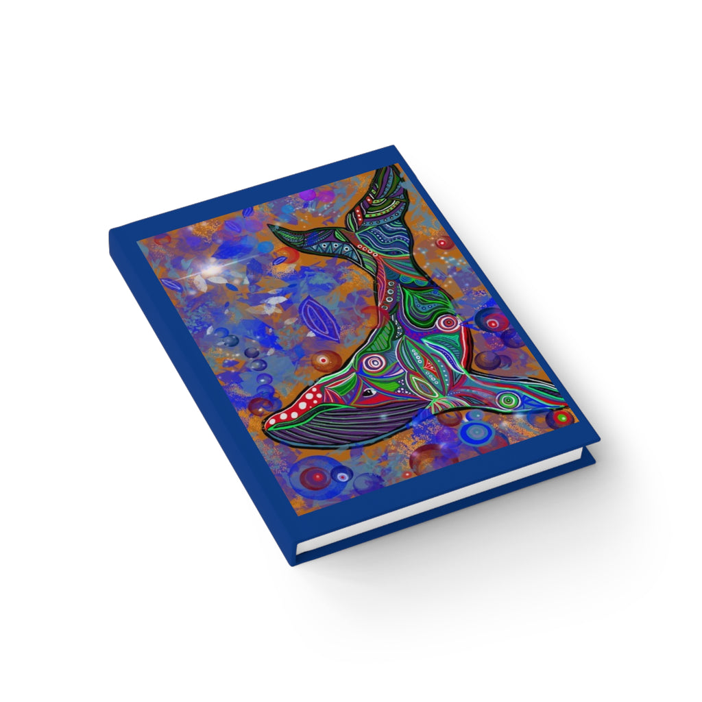Colorful Whale Art Journal - Ocean Vibes, Perfect for Creativity & Reflection