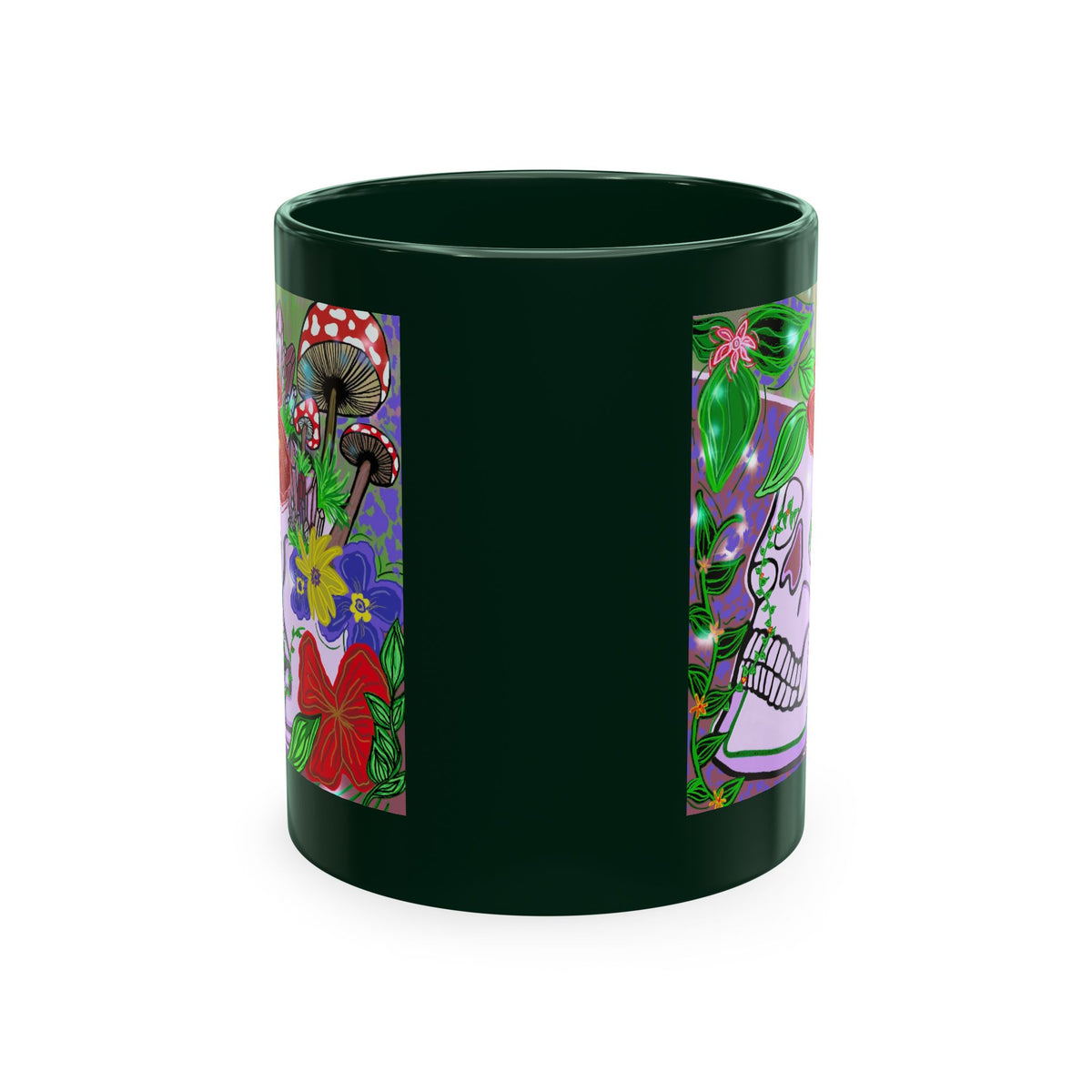 — Colorful Floral Day of the Dead Coffee Cup