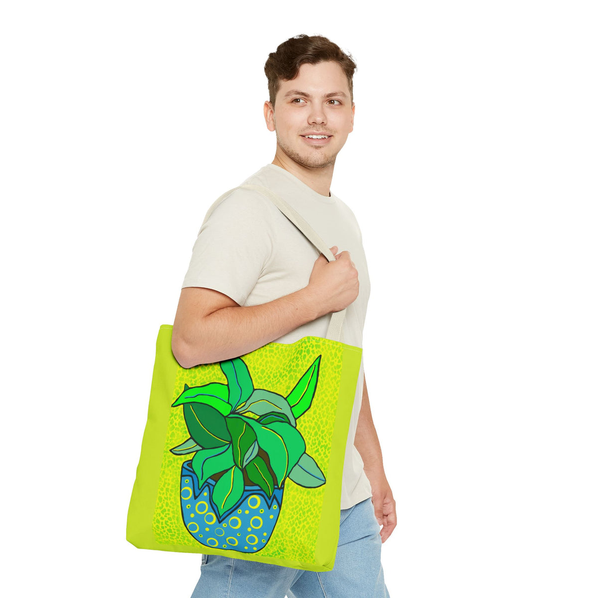 Plant Print Tote