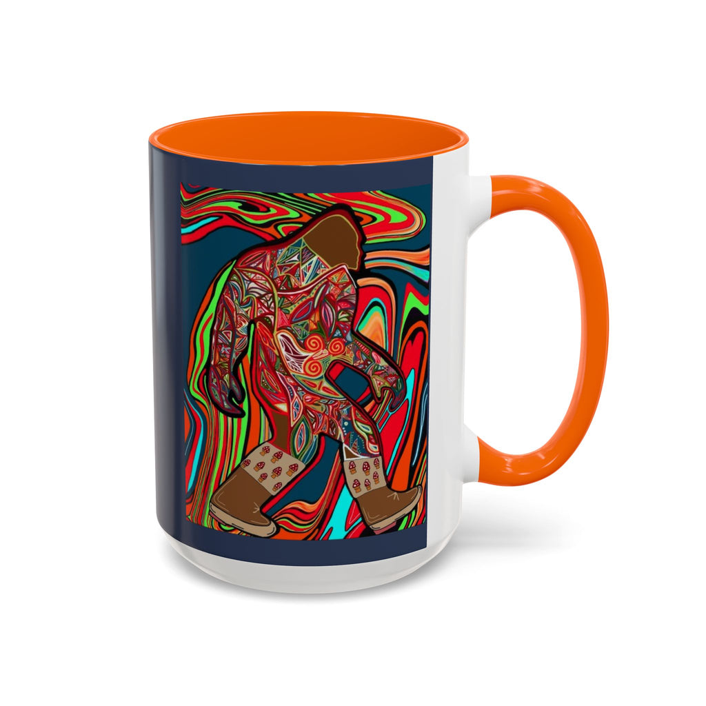 Bigfoot Wearing Mushroom Boots Coffee Mug