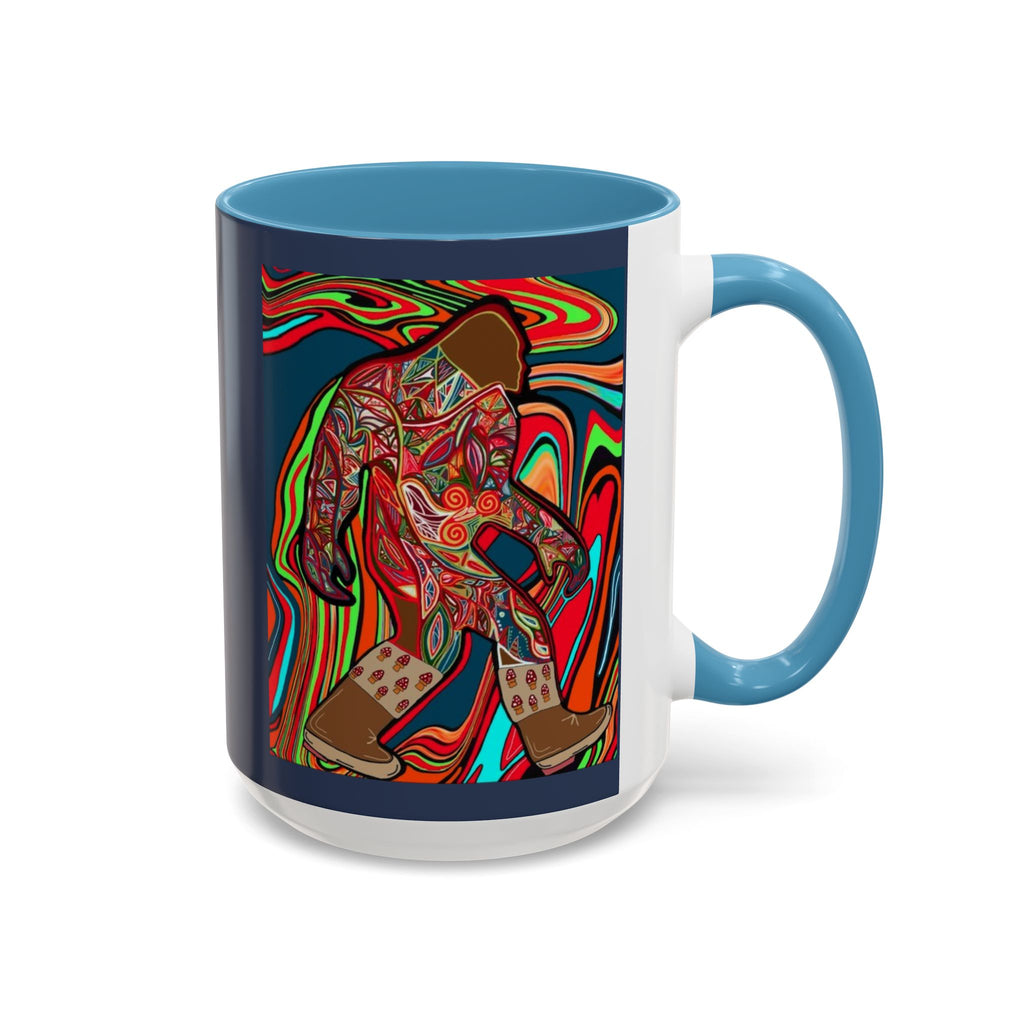 Bigfoot Wearing Mushroom Boots Coffee Mug