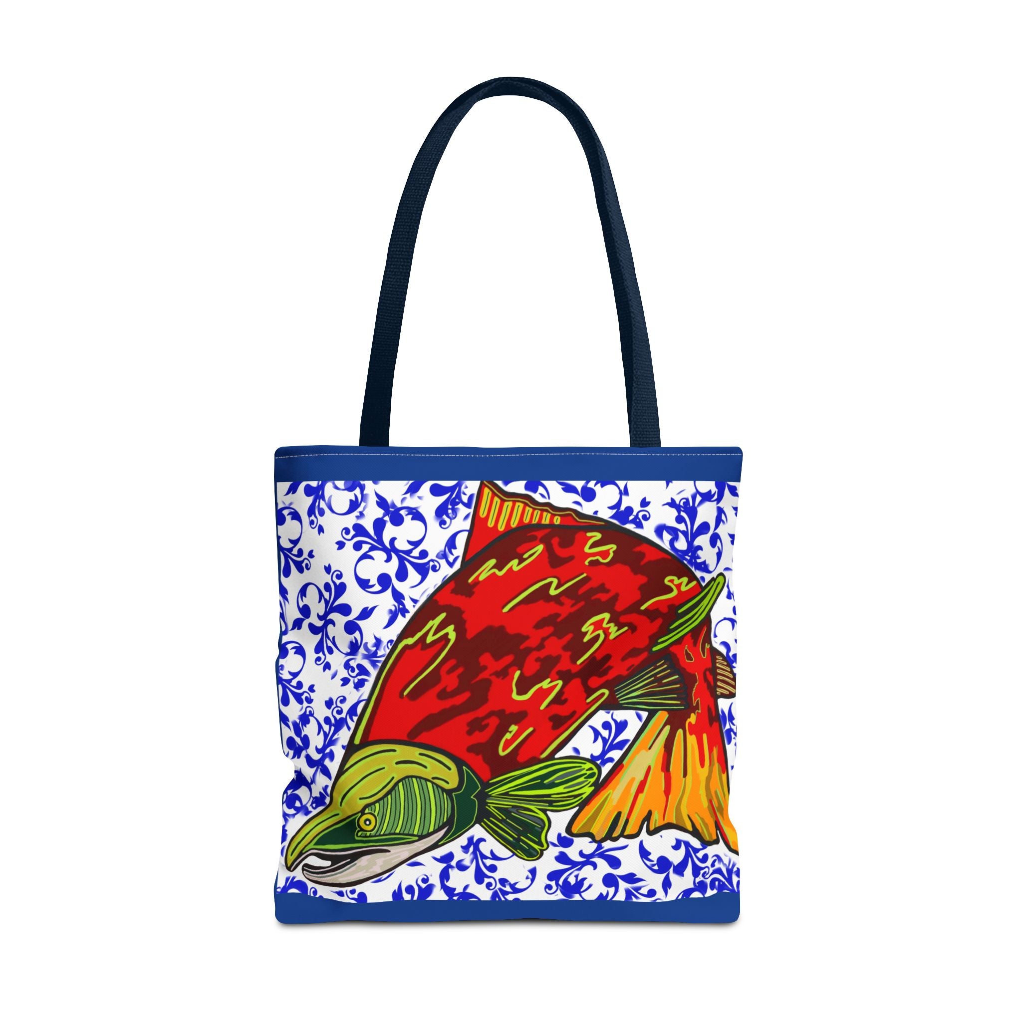 Vibrant Fish Design Tote Bag - Stylish & Functional Carryall