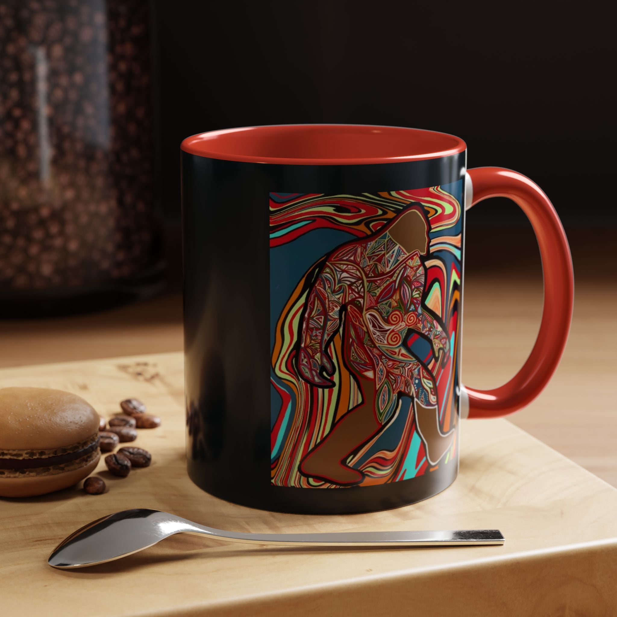 Colorful Bigfoot Accent Coffee Mug