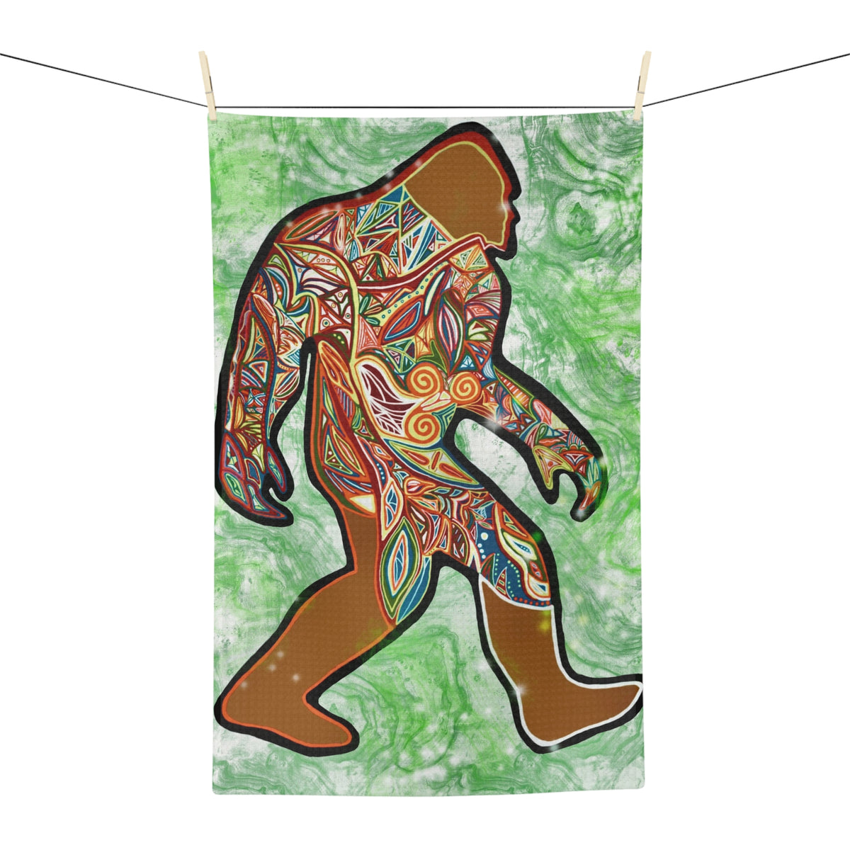 Bigfoot Tea Towel
