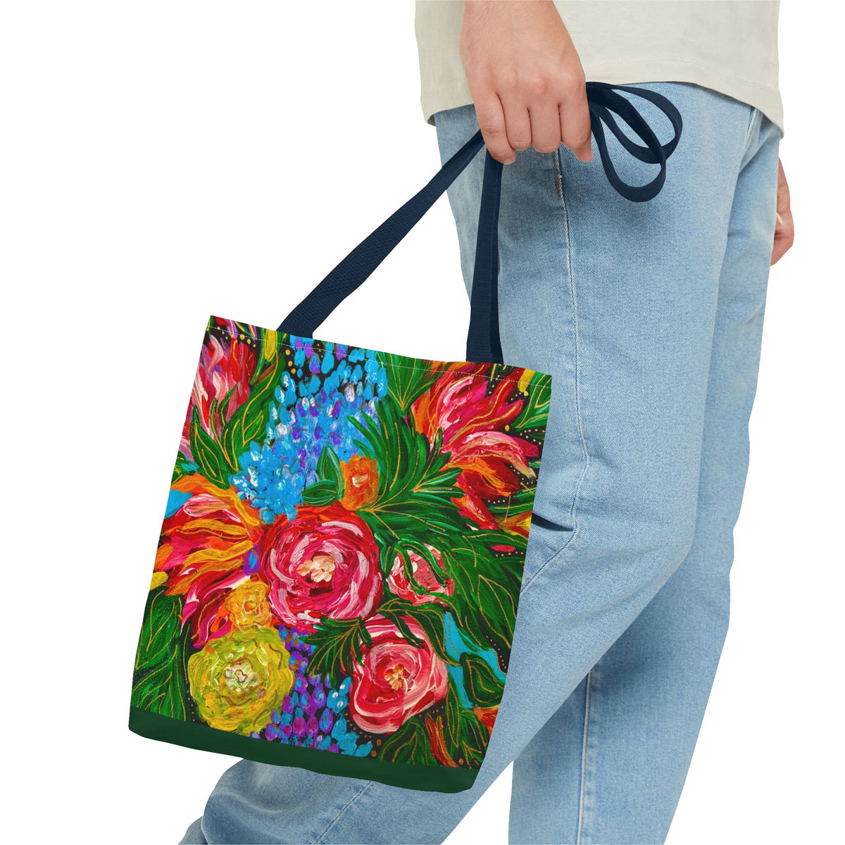 Vibrant Floral Tote Bag