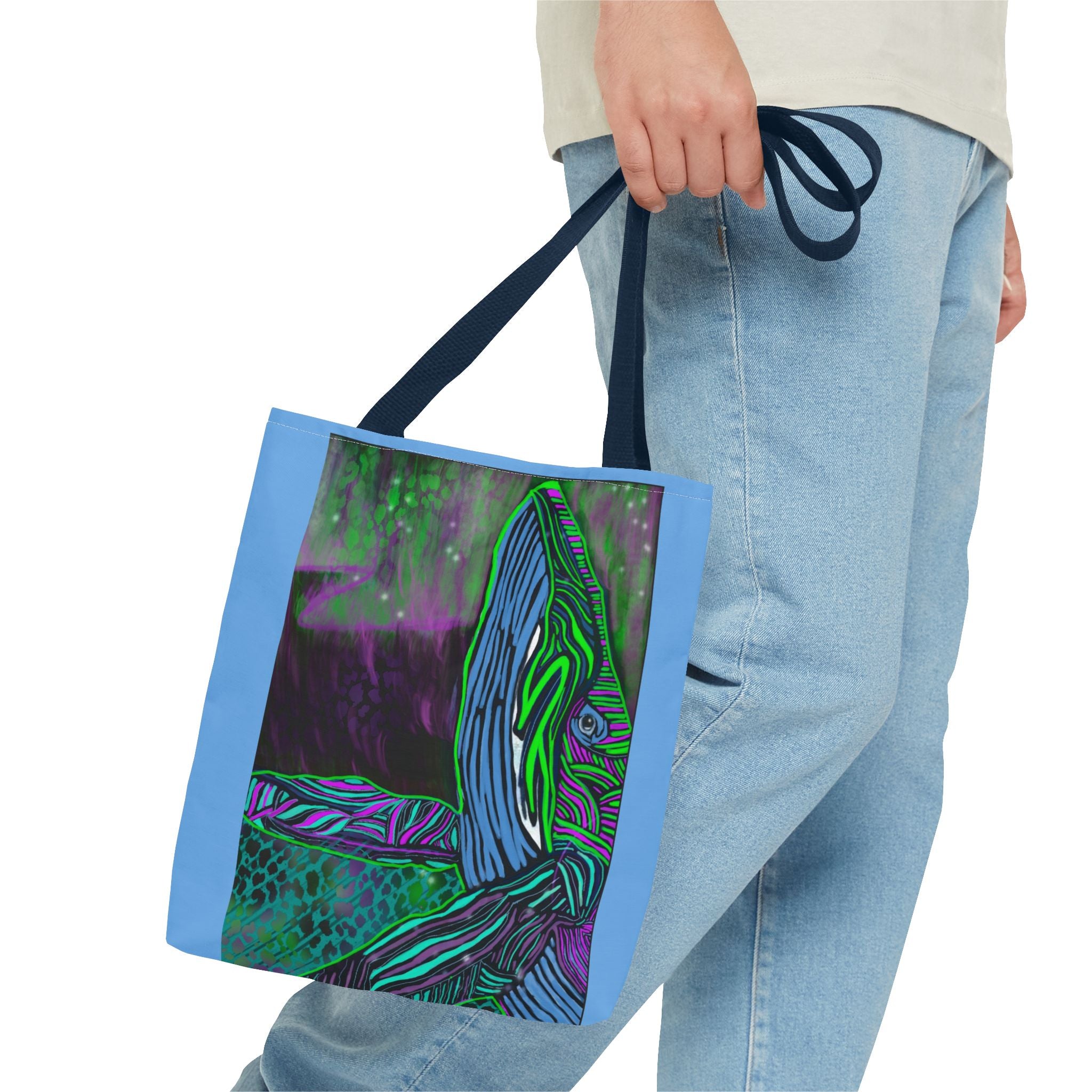 Colorful Whale Tote
