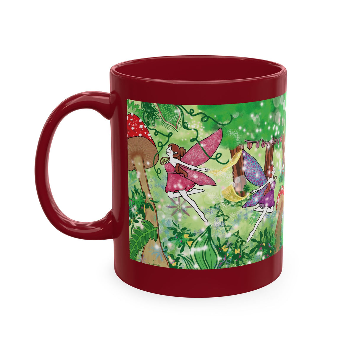Enchanted Mushroom Fairy Ceramic Mug