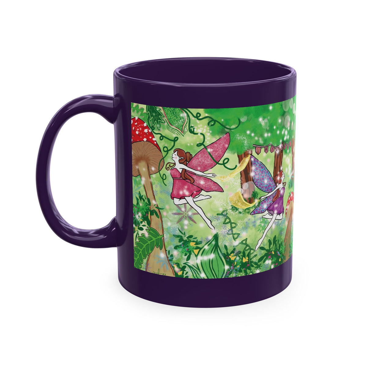 Enchanted Mushroom Fairy Ceramic Mug